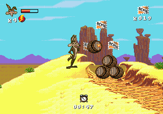 Desert Demolition screenshot 3 for Sega Genesis